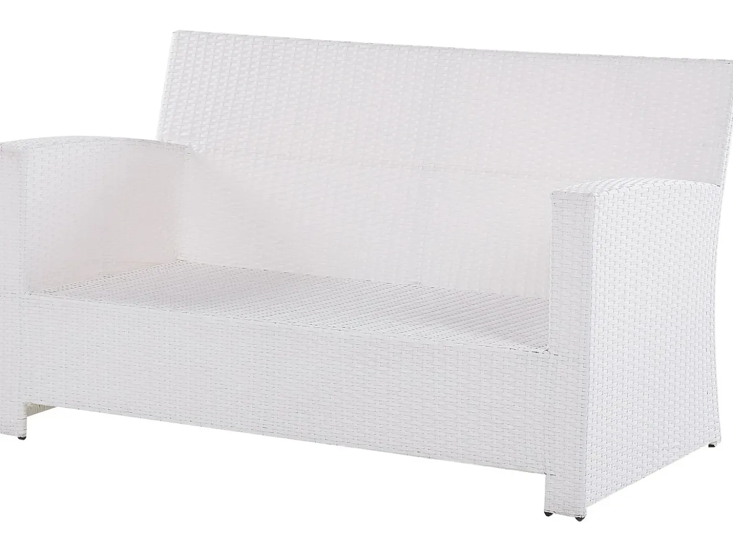 MARINO 4 personers Loungesæt med bord Hvid PE-rattan