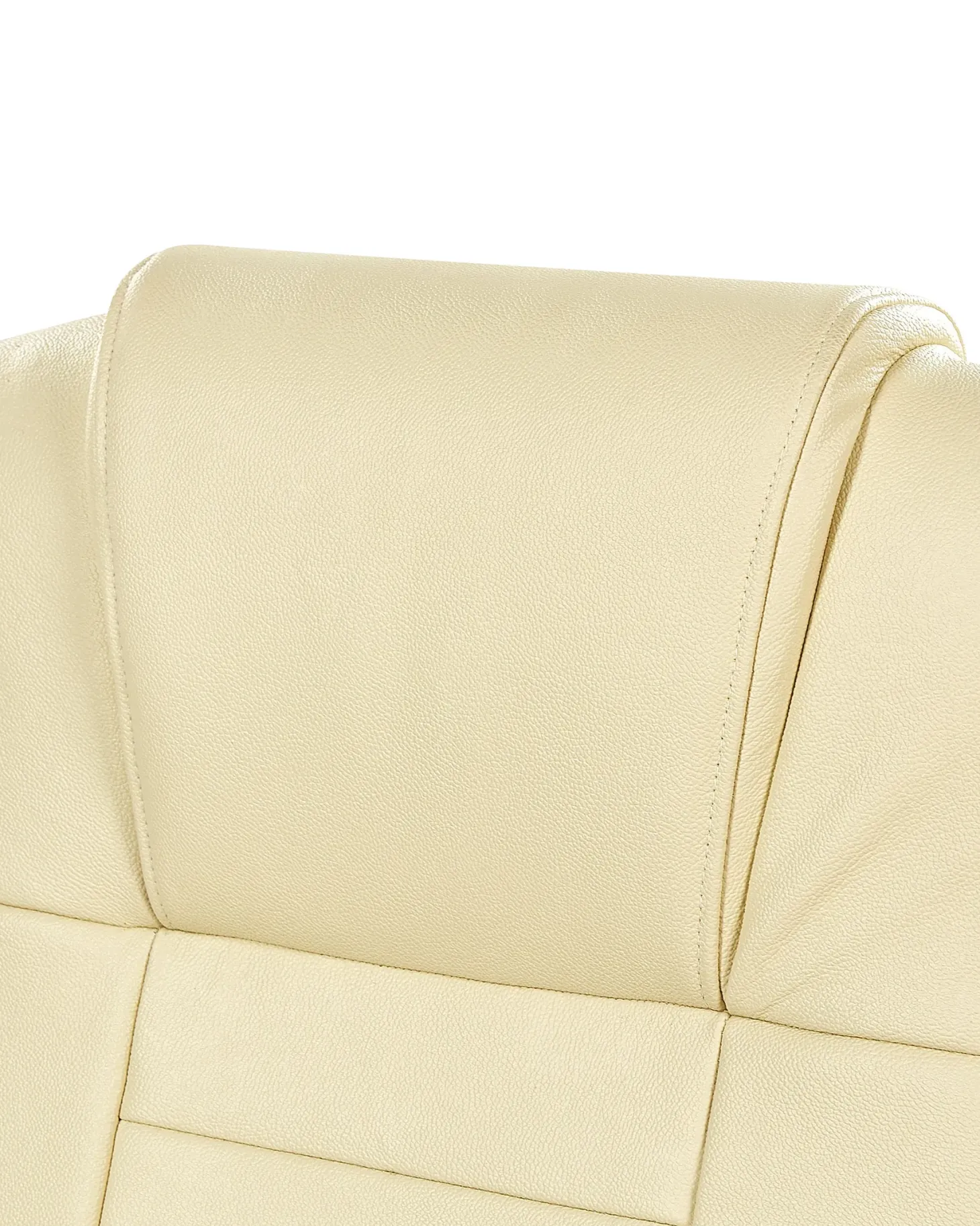 Massagestol DIAMOND med varme Ægte læder Beige