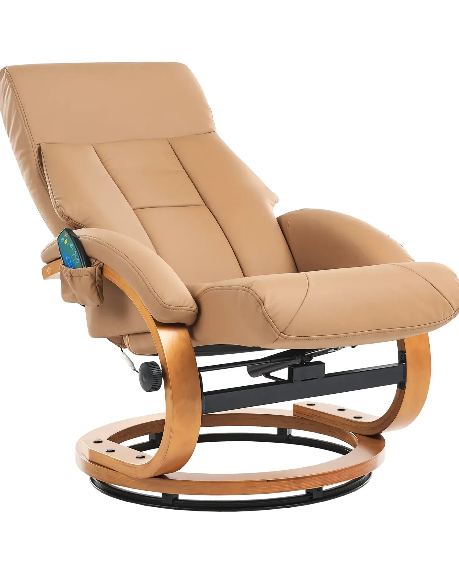 Massagestol FORCE med fodskammel Kunstlæder Sand Beige