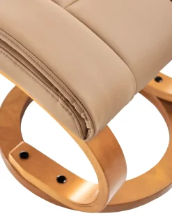 Massagestol FORCE med fodskammel Kunstlæder Sand Beige