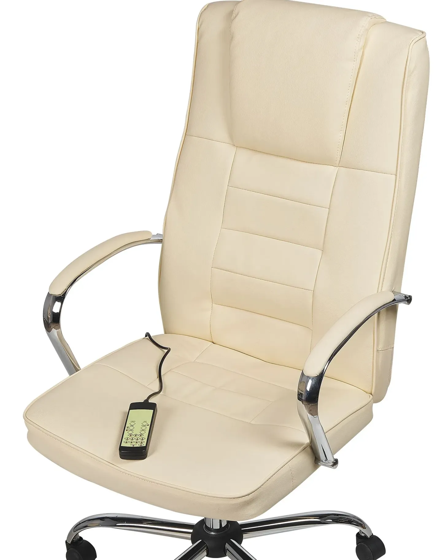 Massagestol med varme GRANDEUR Kunstlæder Beige