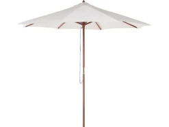MAUI II 6 personers Havemøbelsæt Lysebrun Akacietræ med parasol (12 varianter)