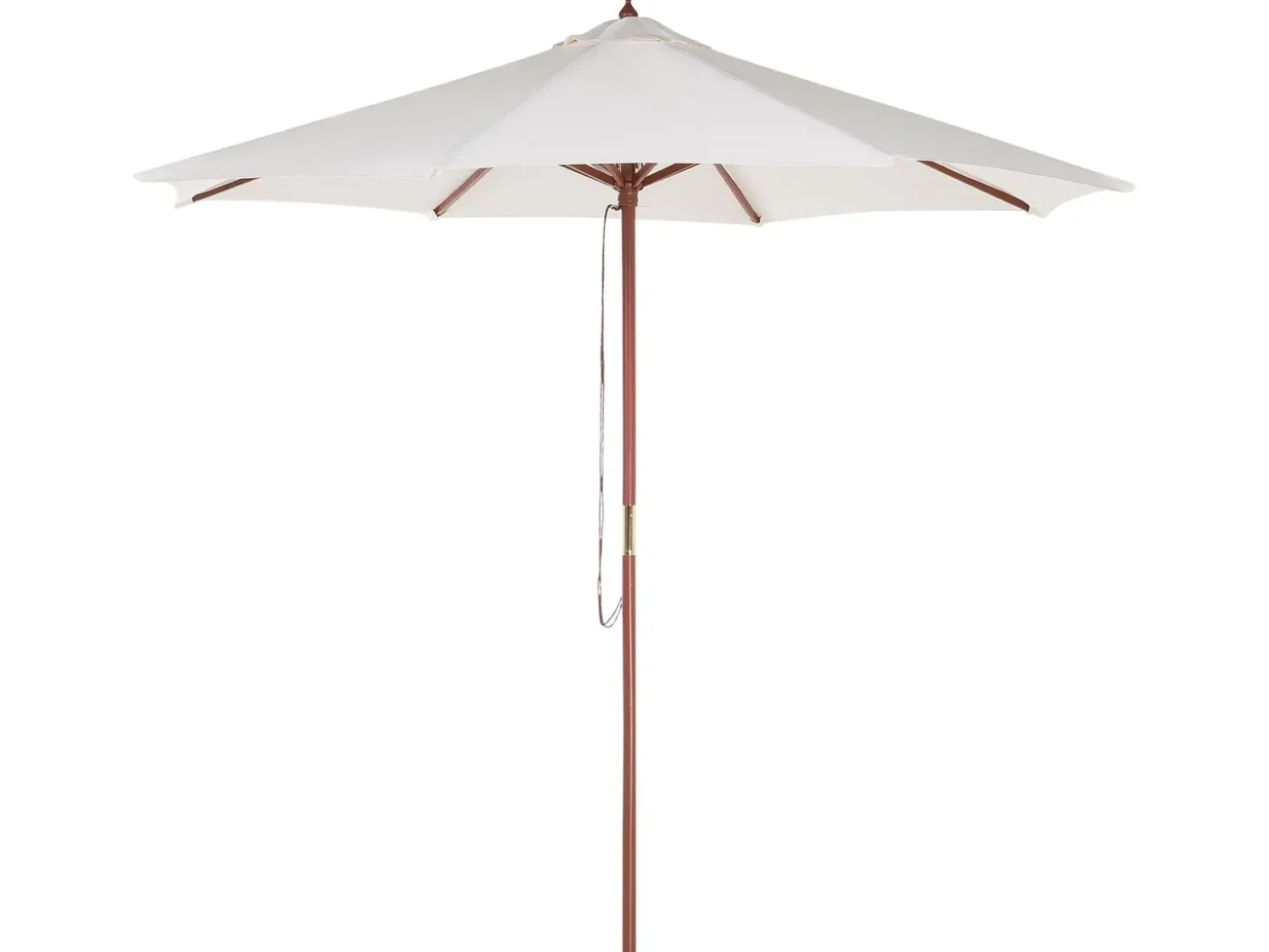 MAUI II 6 personers Havemøbelsæt Lysebrun Akacietræ med parasol (12 varianter)