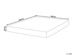 Memoryskum-madras med lommefjedre BREEZ H2/3 Medium 180 x 200 cm