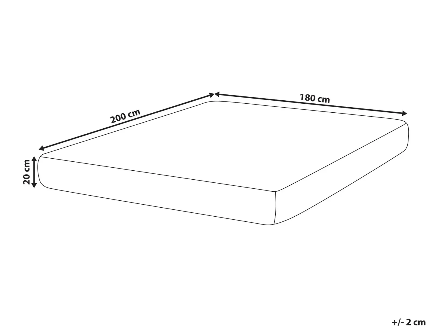 Memoryskum-madras med lommefjedre DRIFT H3/4 Fast 180 x 200 cm