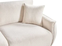 MESNALI 2 personers Modulsofa Cremehvid Boucle