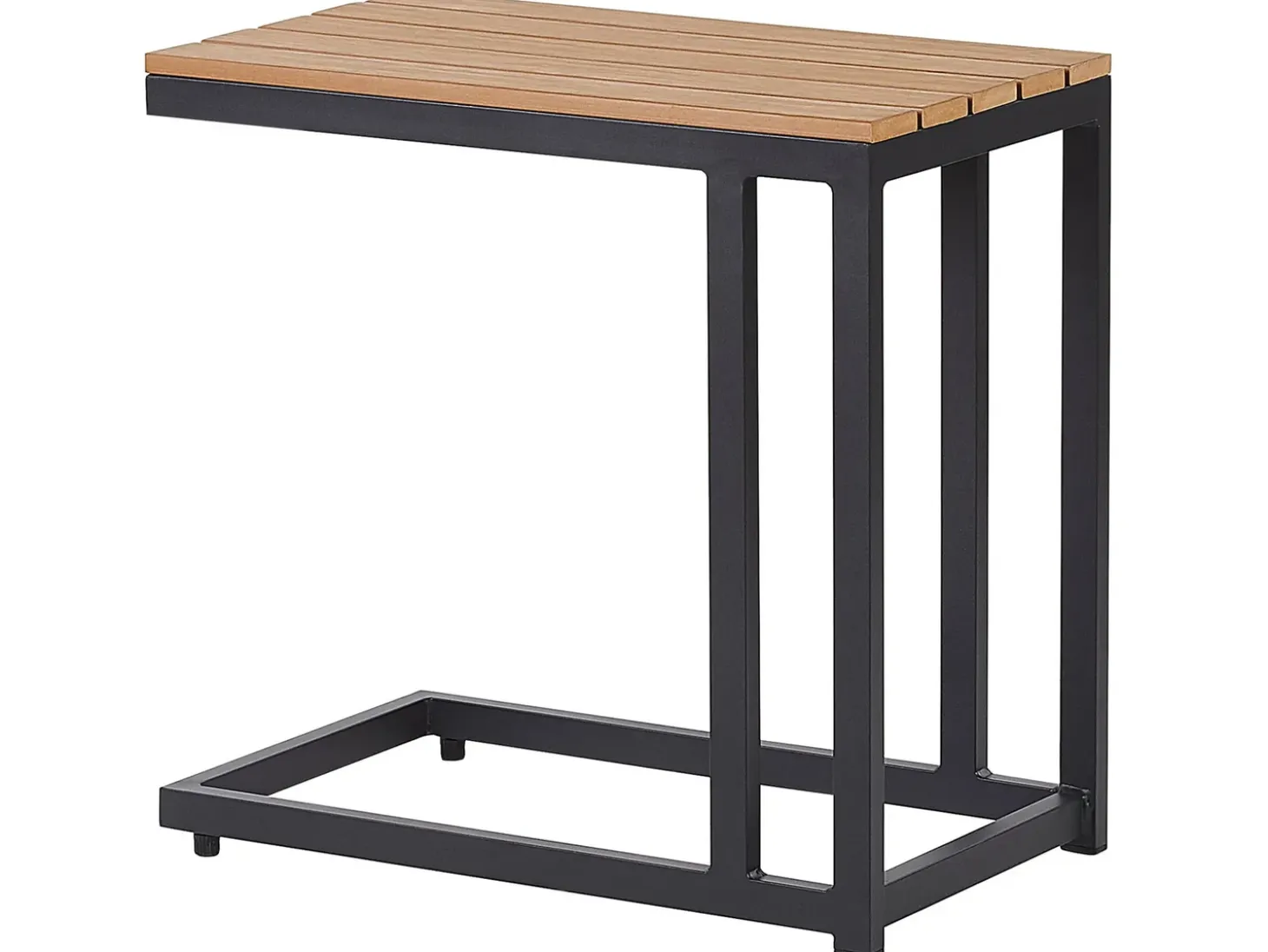 MESSINA 5 personers Have-hjørnesofasæt Venstrevendt Sort Metal