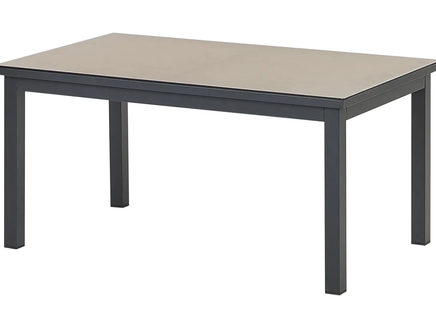 MESSINA 5 personers Have-hjørnesofasæt Venstrevendt Sand Beige Metal
