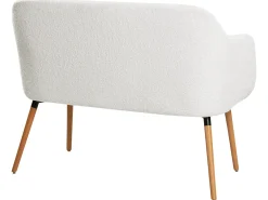 Middagsbænk 2 personers TABY Boucle Cremehvid