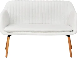 Middagsbænk 2 personers TABY Boucle Cremehvid