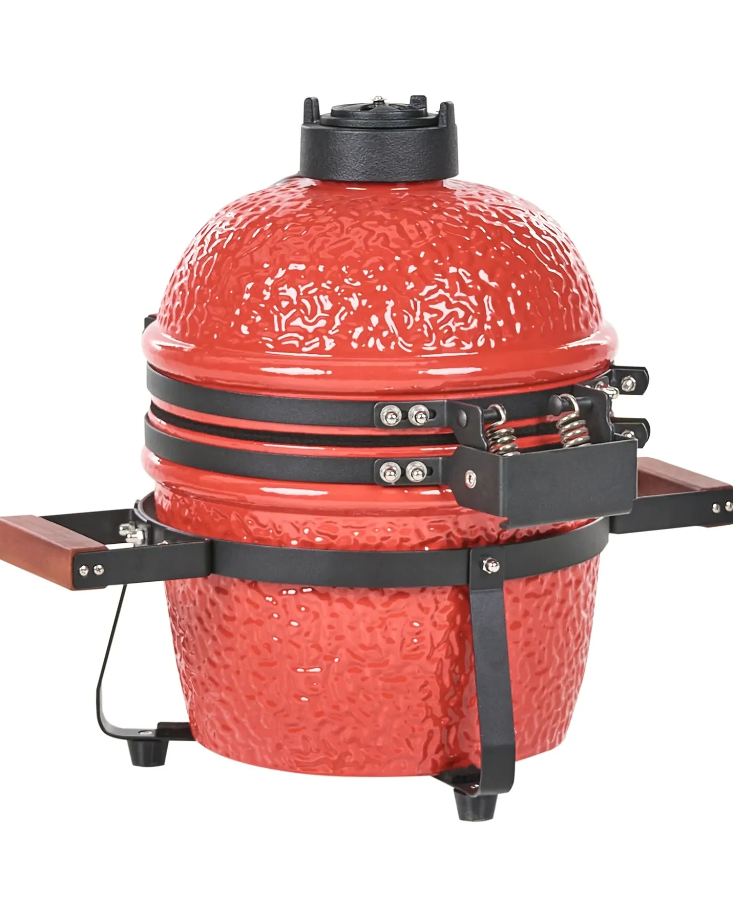 Mini-grill med trækul KAMADO Keramik Rød