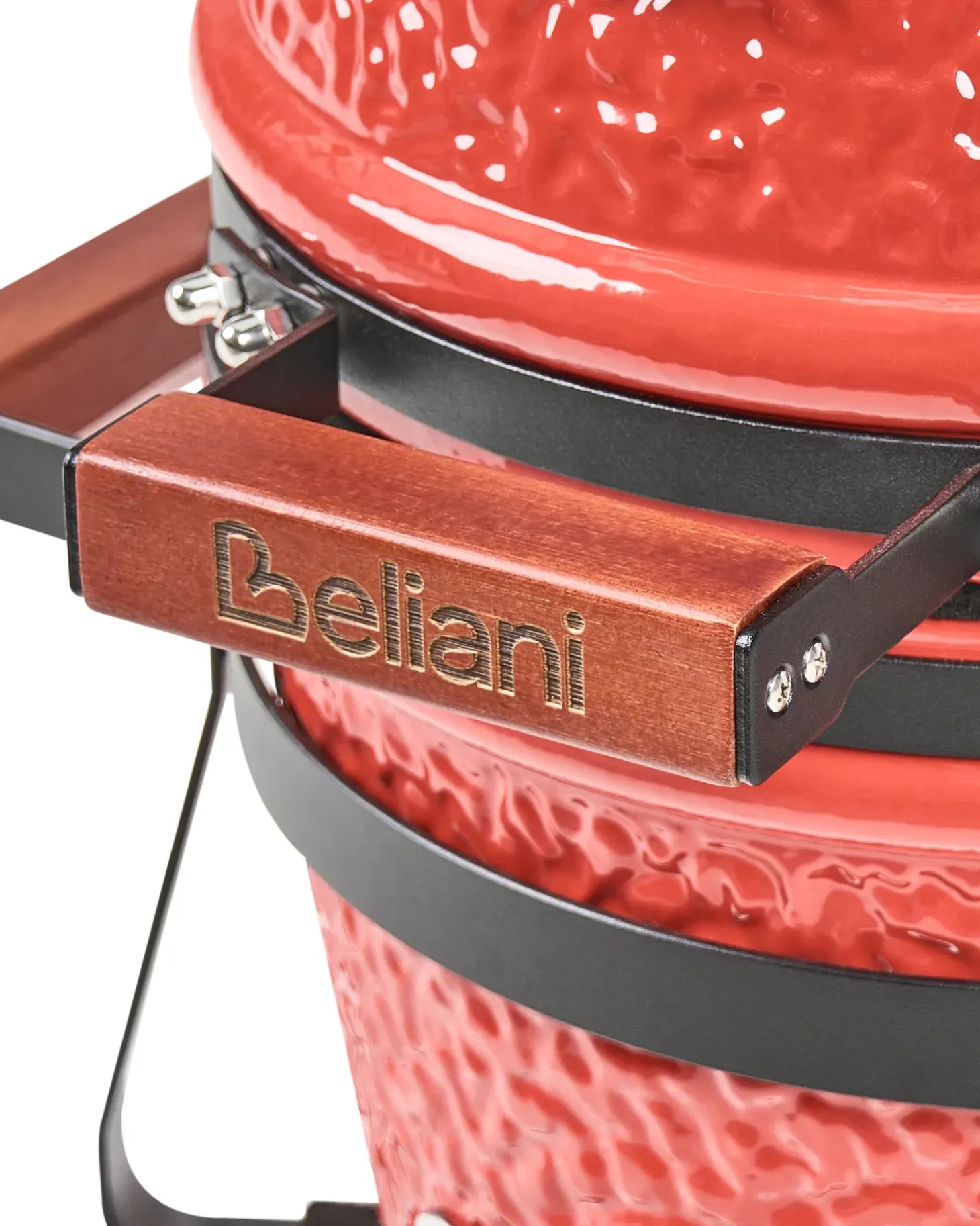 Mini-grill med trækul KAMADO Keramik Rød