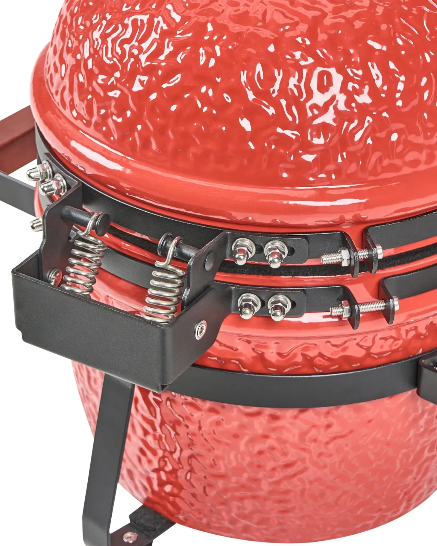 Mini-grill med trækul KAMADO Keramik Rød