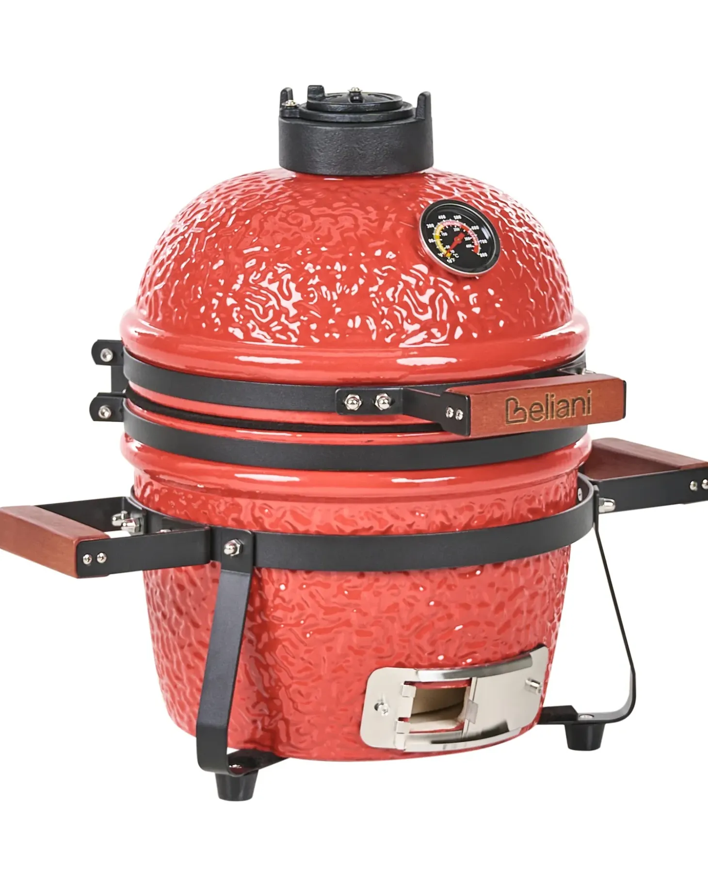 Mini-grill med trækul KAMADO Keramik Rød