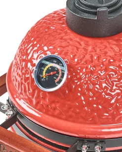 Mini-grill med trækul KAMADO Keramik Rød