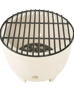 Mini-grill med trækul KAMADO Keramik Sort