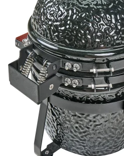 Mini-grill med trækul KAMADO Keramik Sort