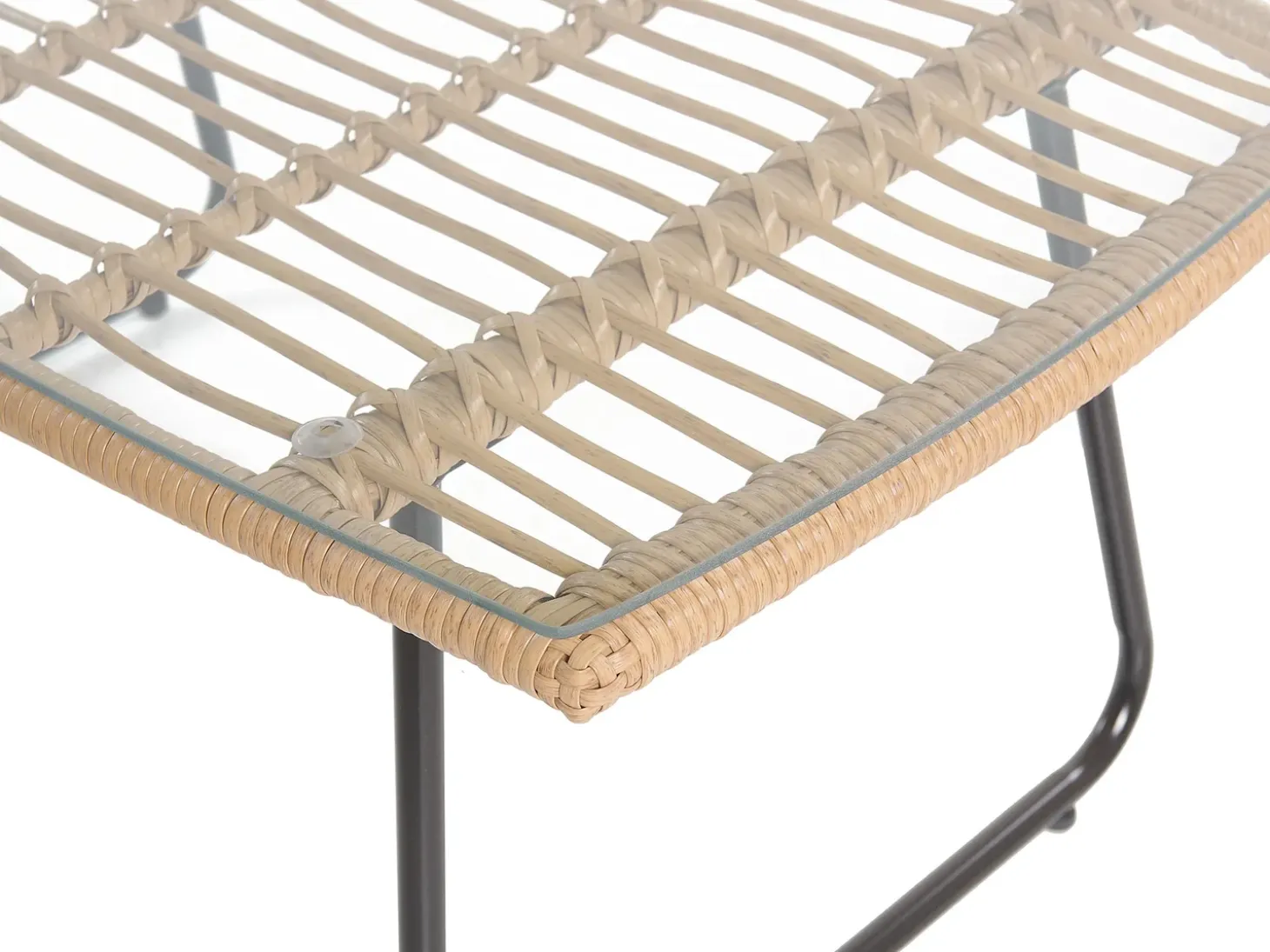 MINORI 4 personers Loungesæt med bord Beige PE-rattan