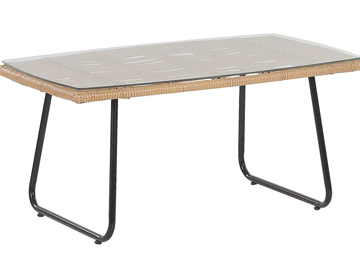 MINORI 4 personers Loungesæt med bord Beige PE-rattan