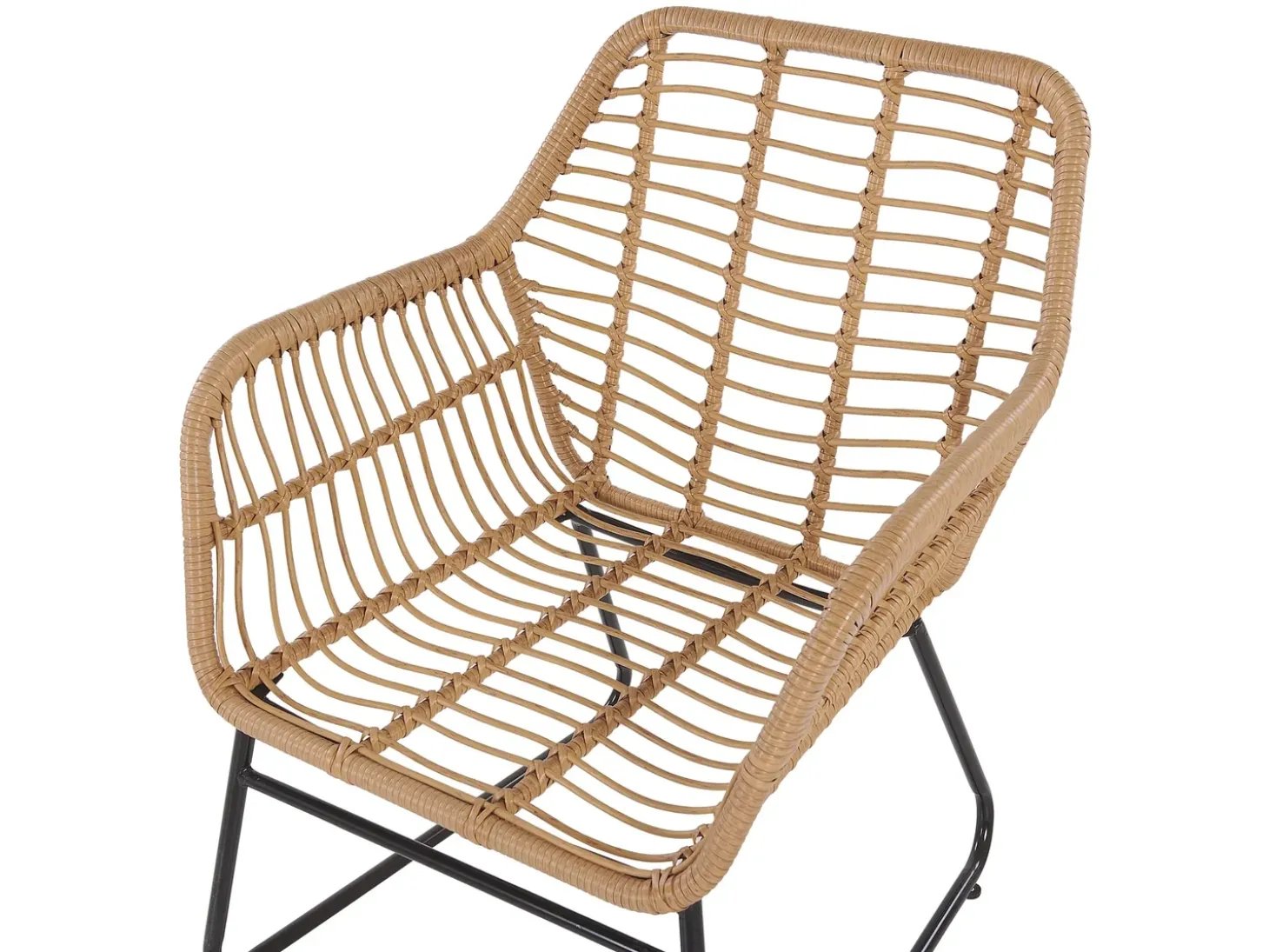 MINORI 4 personers Loungesæt med bord Beige PE-rattan