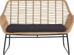 MINORI 4 personers Loungesæt med bord Beige PE-rattan