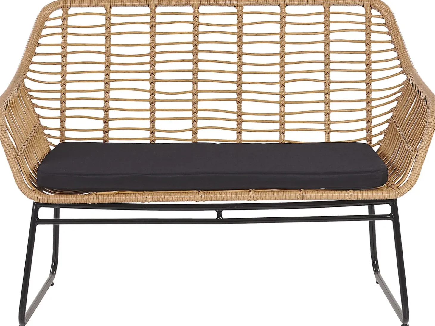 MINORI 4 personers Loungesæt med bord Beige PE-rattan
