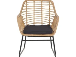 MINORI 4 personers Loungesæt med bord Beige PE-rattan