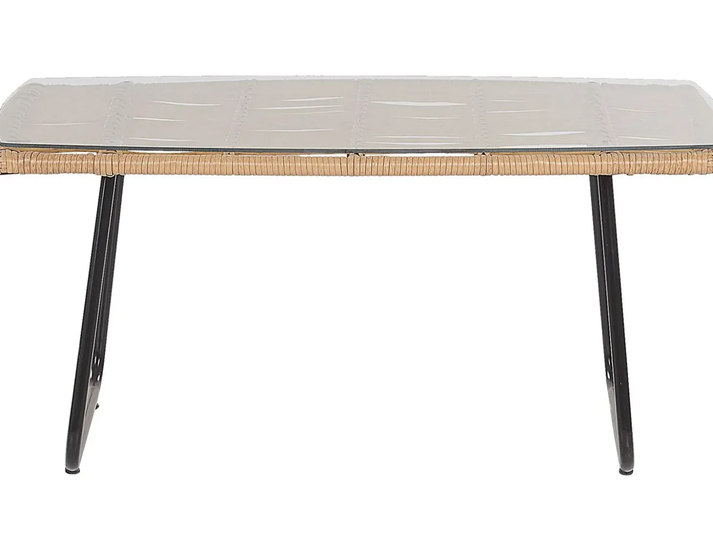 MINORI 4 personers Loungesæt med bord Beige PE-rattan