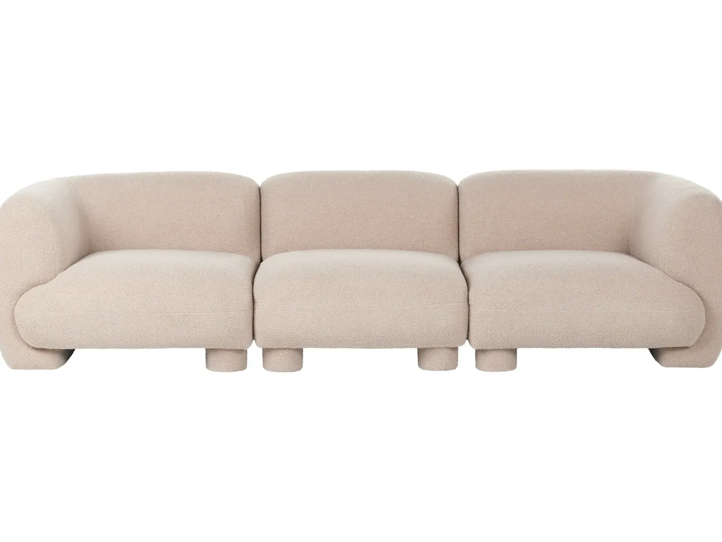 MJALBI 3 personers Modulsofa Beige Boucle