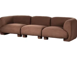 MJALBI 3 personers Modulsofa Brun Boucle