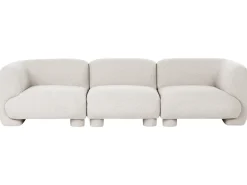 MJALBI 3 personers Modulsofa Cremehvid Boucle