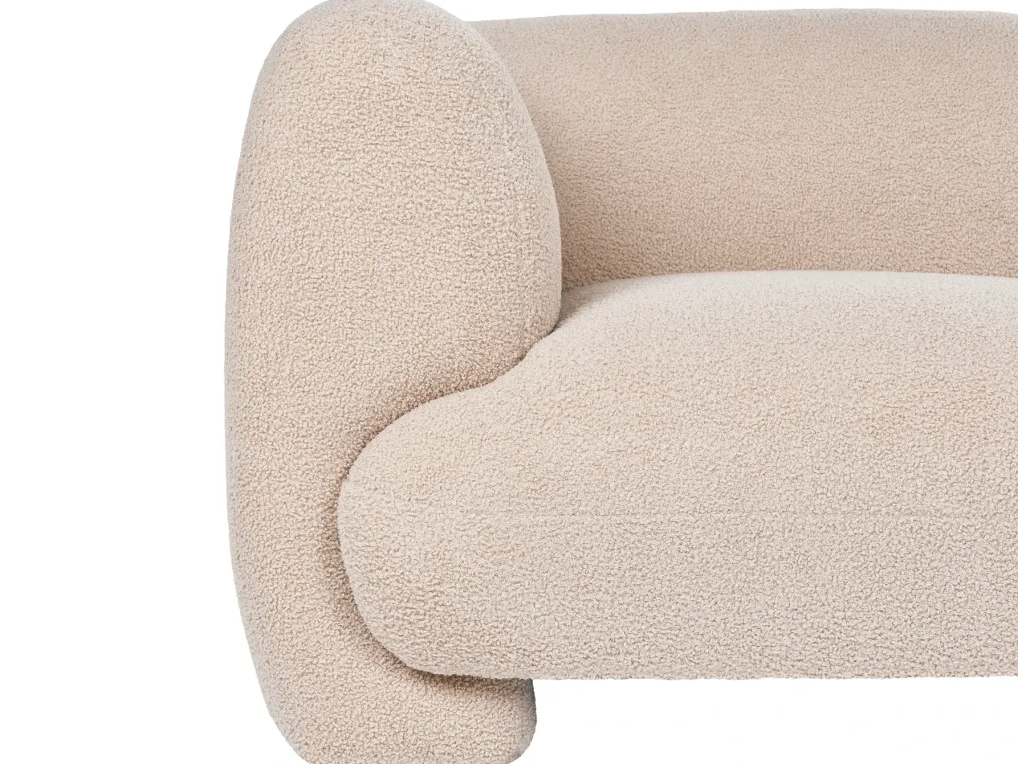 MJALBI 4 personers Modulsofasæt Beige Boucle