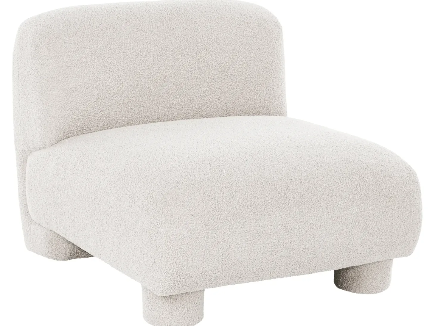 MJALBI Stol Modul Cremehvid Boucle