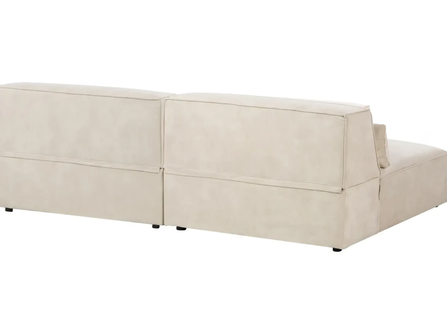 Modulsofa 2 personers HELLNAR Velour Lys Beige