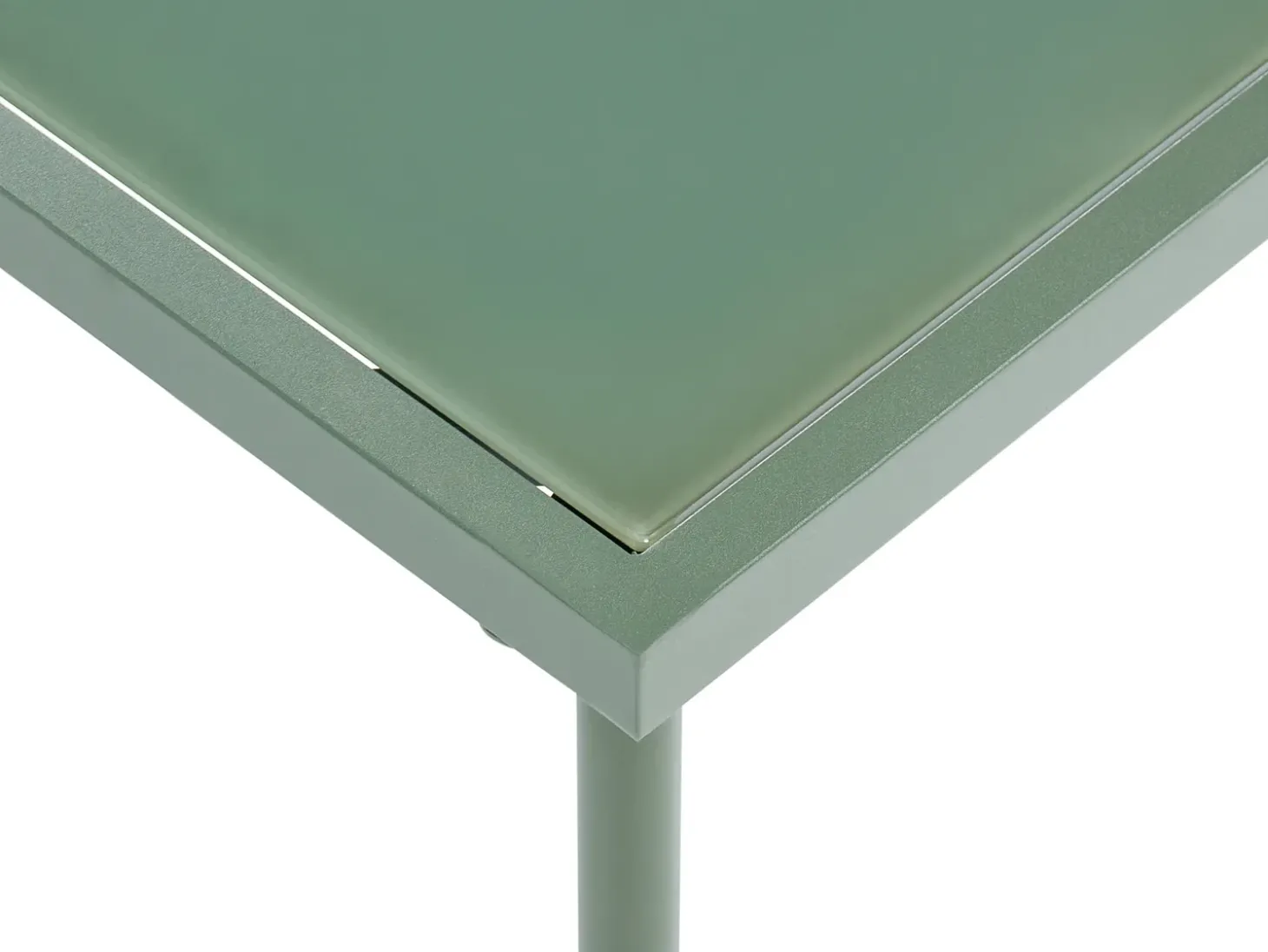 MOLVENO 2 personers Loungesæt med bord Beige/Grøn Metal