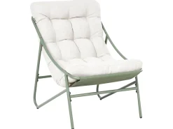 MOLVENO 2 personers Loungesæt med bord Beige/Grøn Metal