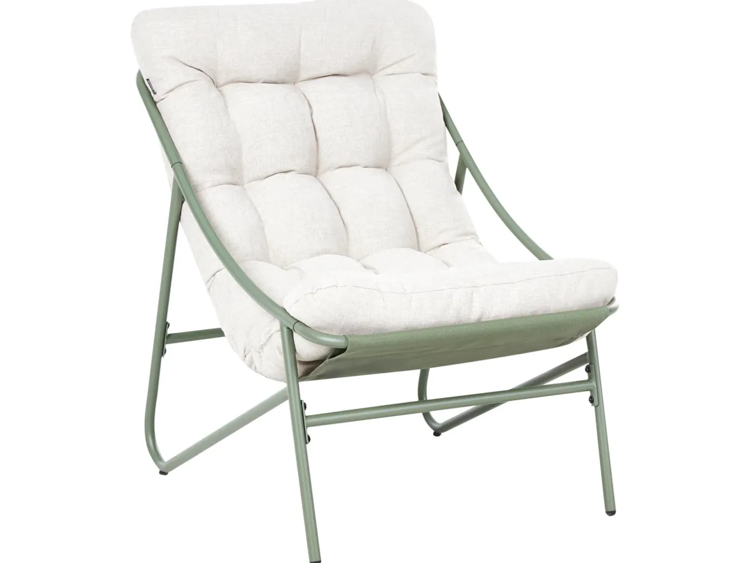 MOLVENO 2 personers Loungesæt med bord Beige/Grøn Metal
