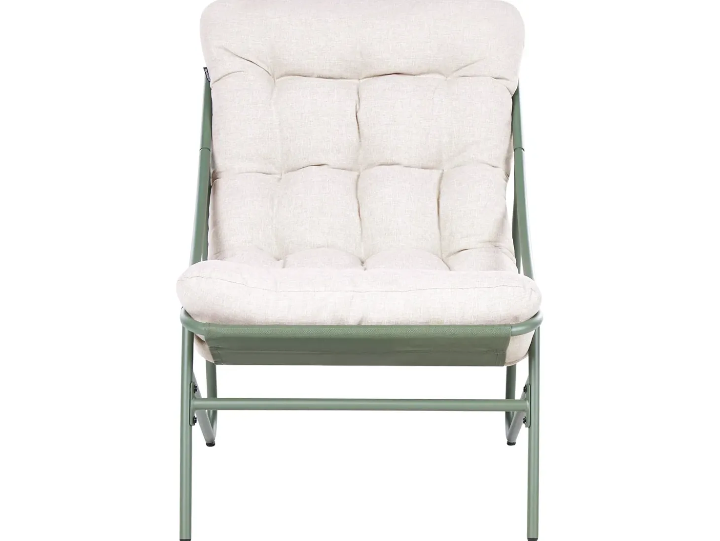 MOLVENO 2 personers Loungesæt med bord Beige/Grøn Metal