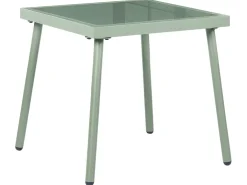 MOLVENO 2 personers Loungesæt med bord Beige/Grøn Metal