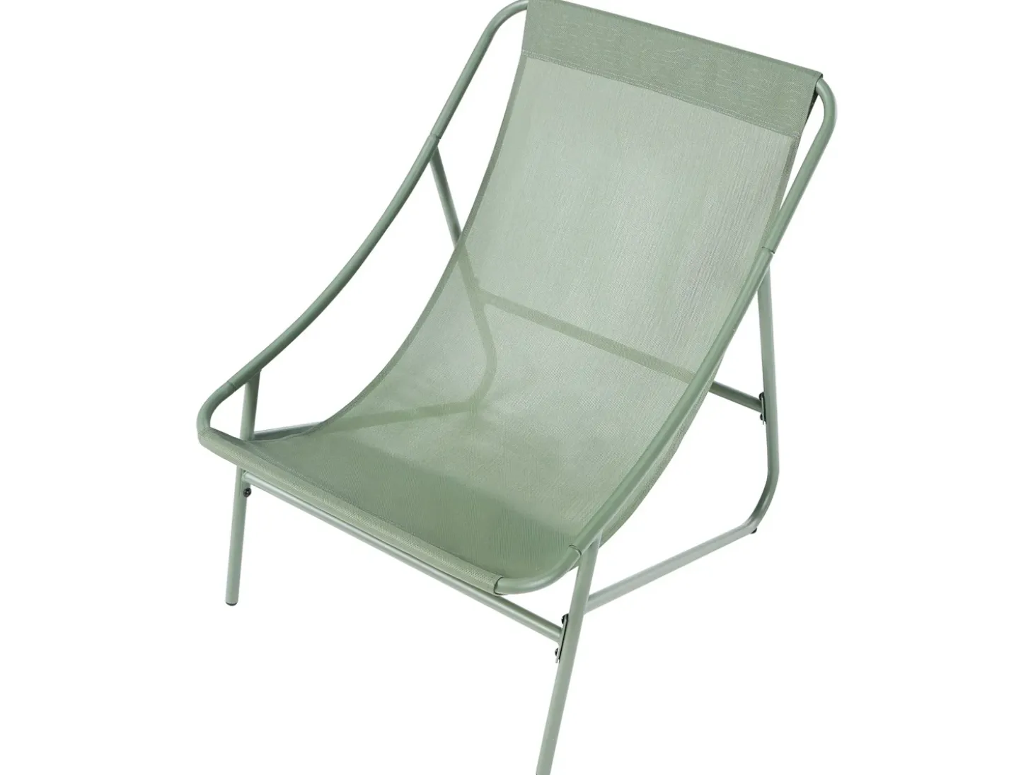 MOLVENO 2 personers Loungesæt med bord Beige/Grøn Metal
