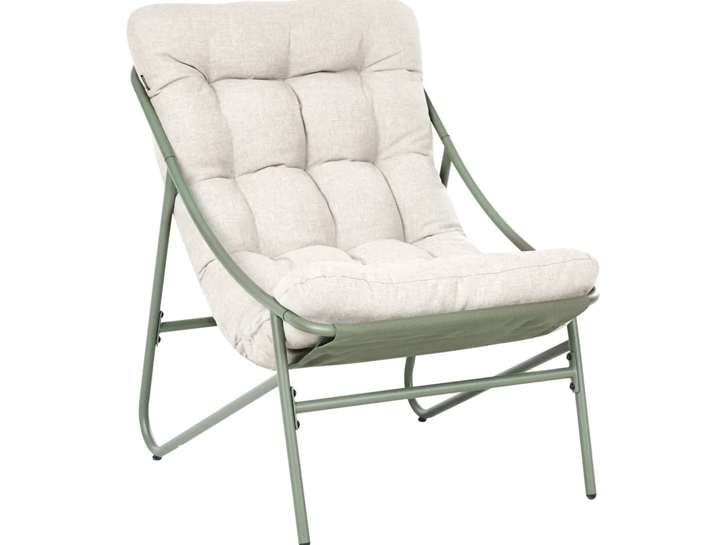 MOLVENO 4 personers Loungesæt med bord Beige/Grøn Metal