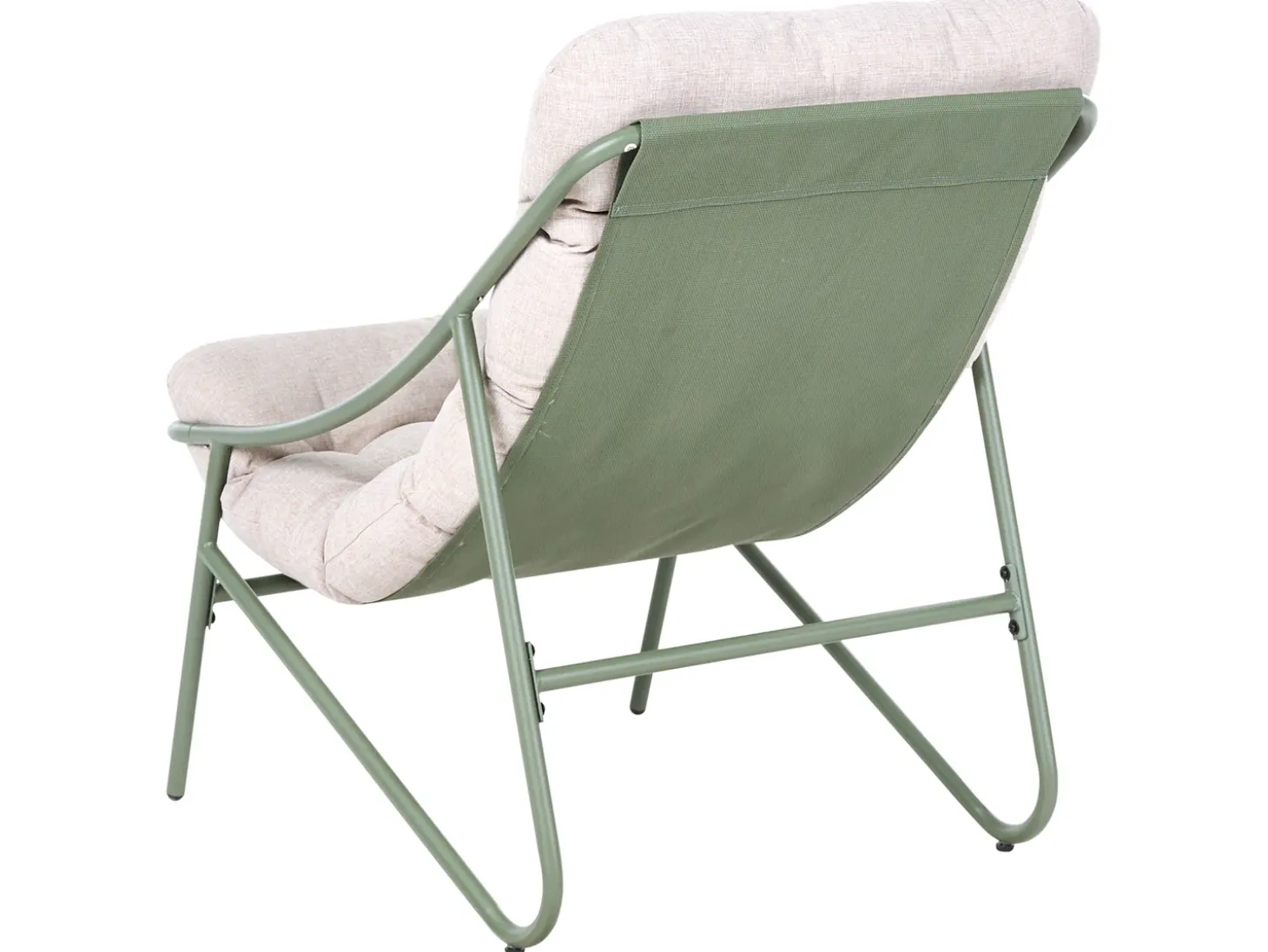 MOLVENO 4 personers Loungesæt med bord Beige/Grøn Metal