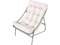 MOLVENO 4 personers Loungesæt med bord Beige/Grøn Metal