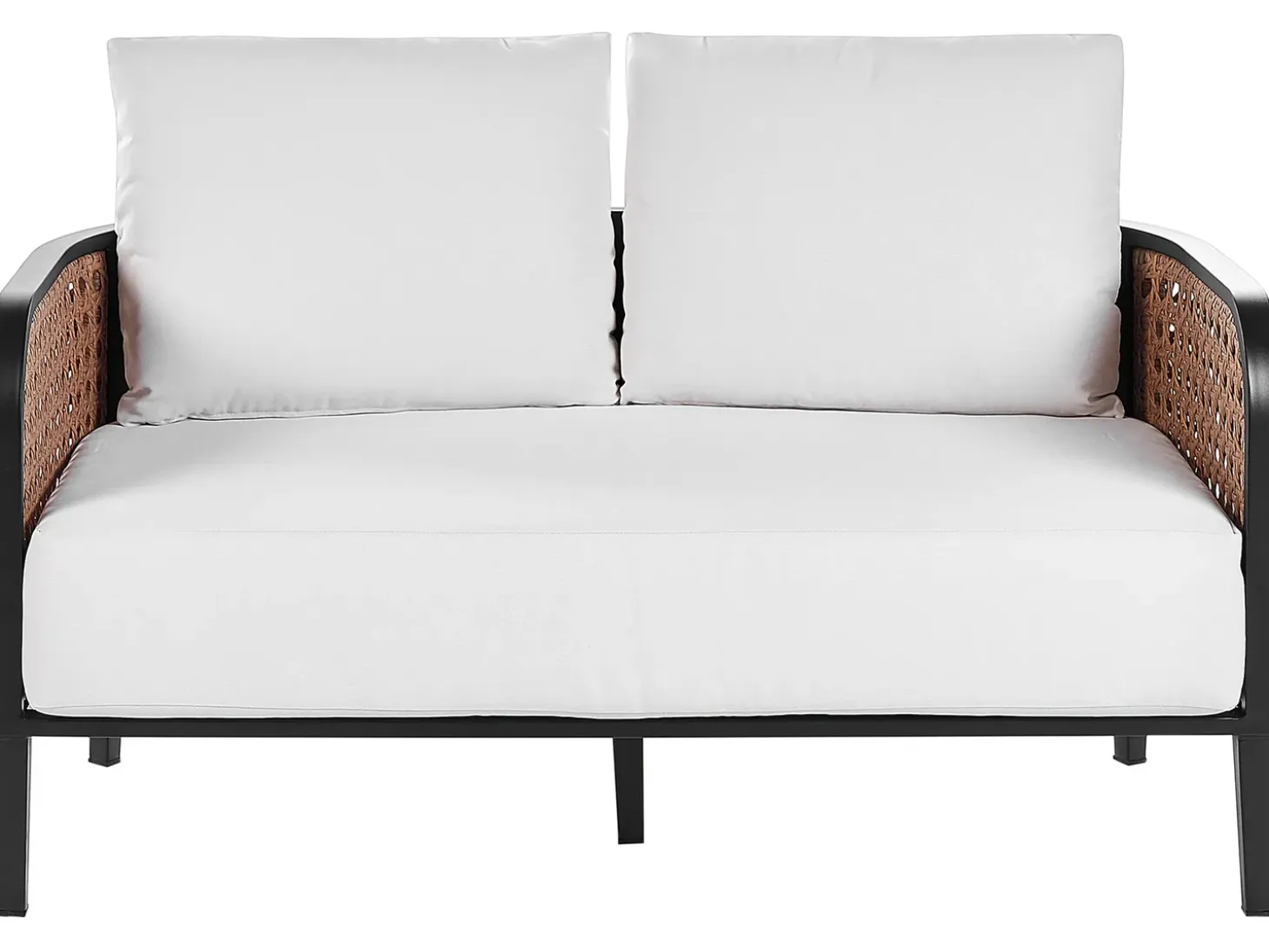 MONTEFALCO 4 personers Loungesæt med bord Hvid Metal