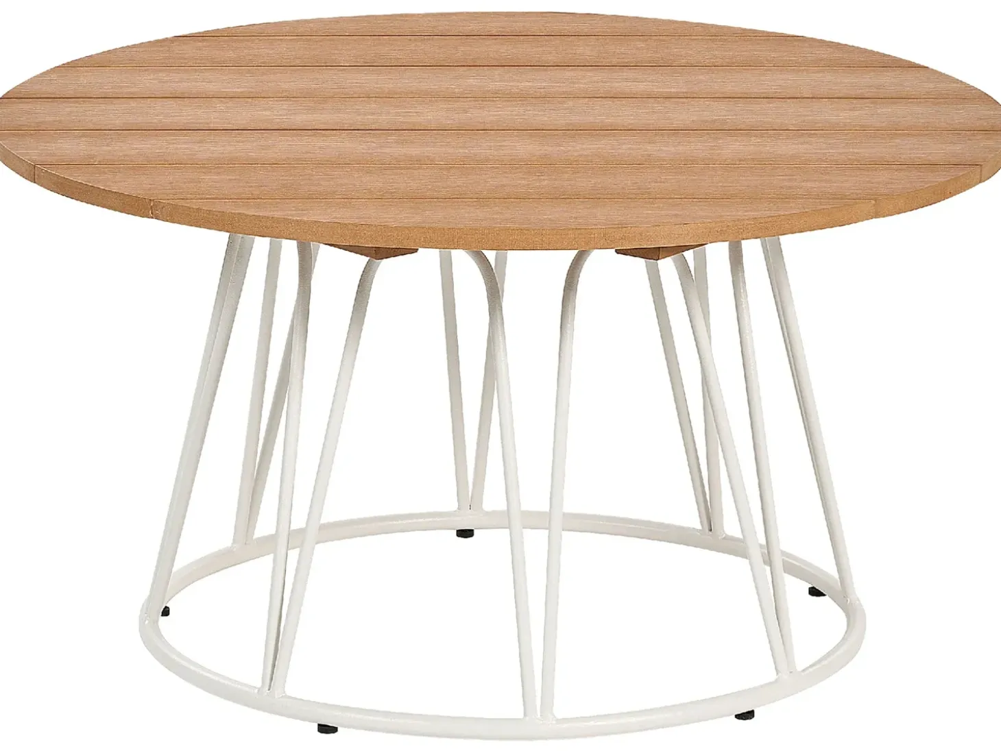 MONTESILVANO 4 personers Loungesæt med bord Lys Beige Metal