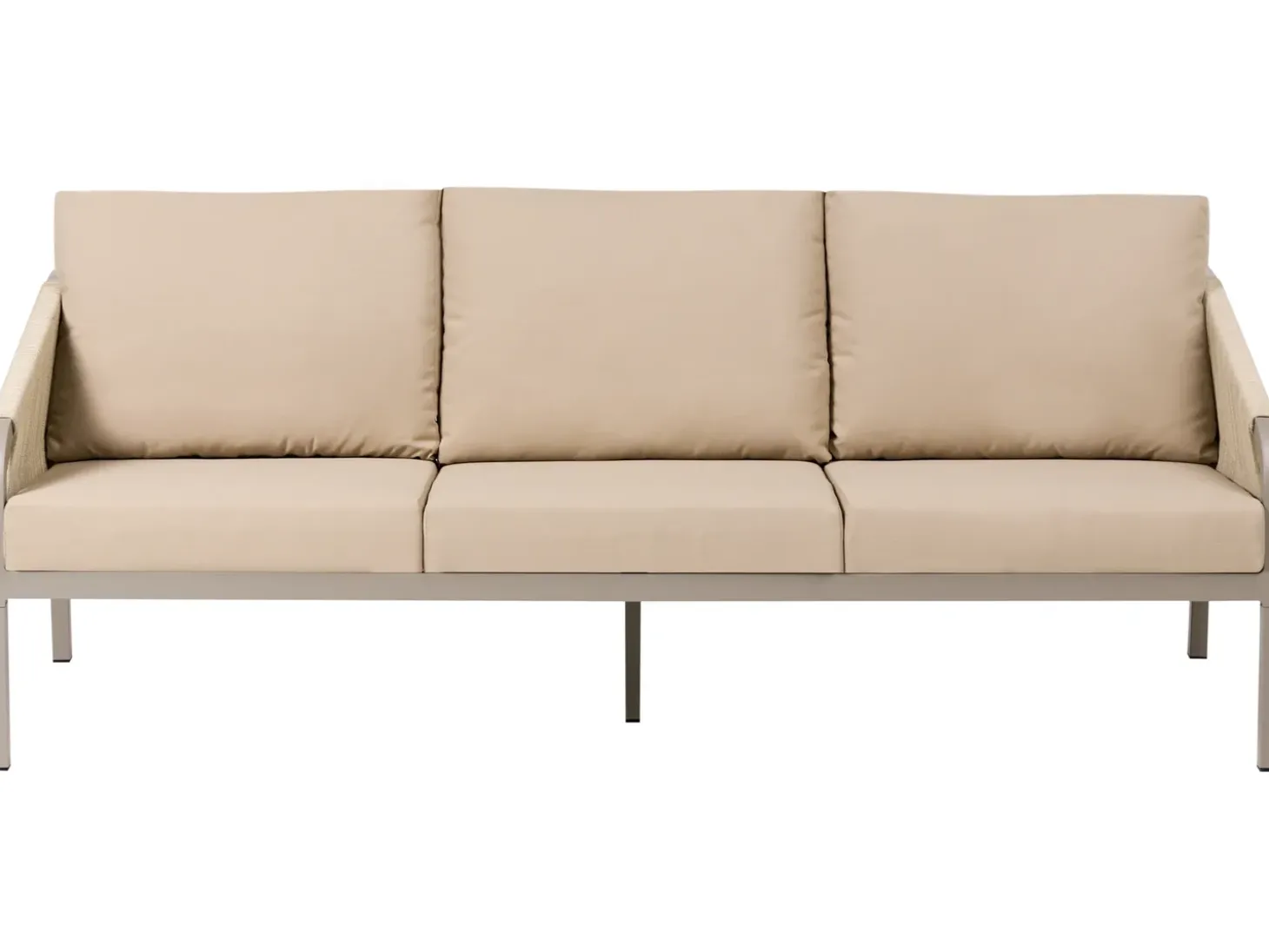MURATO 5 personers Loungesæt med bord Beige Metal