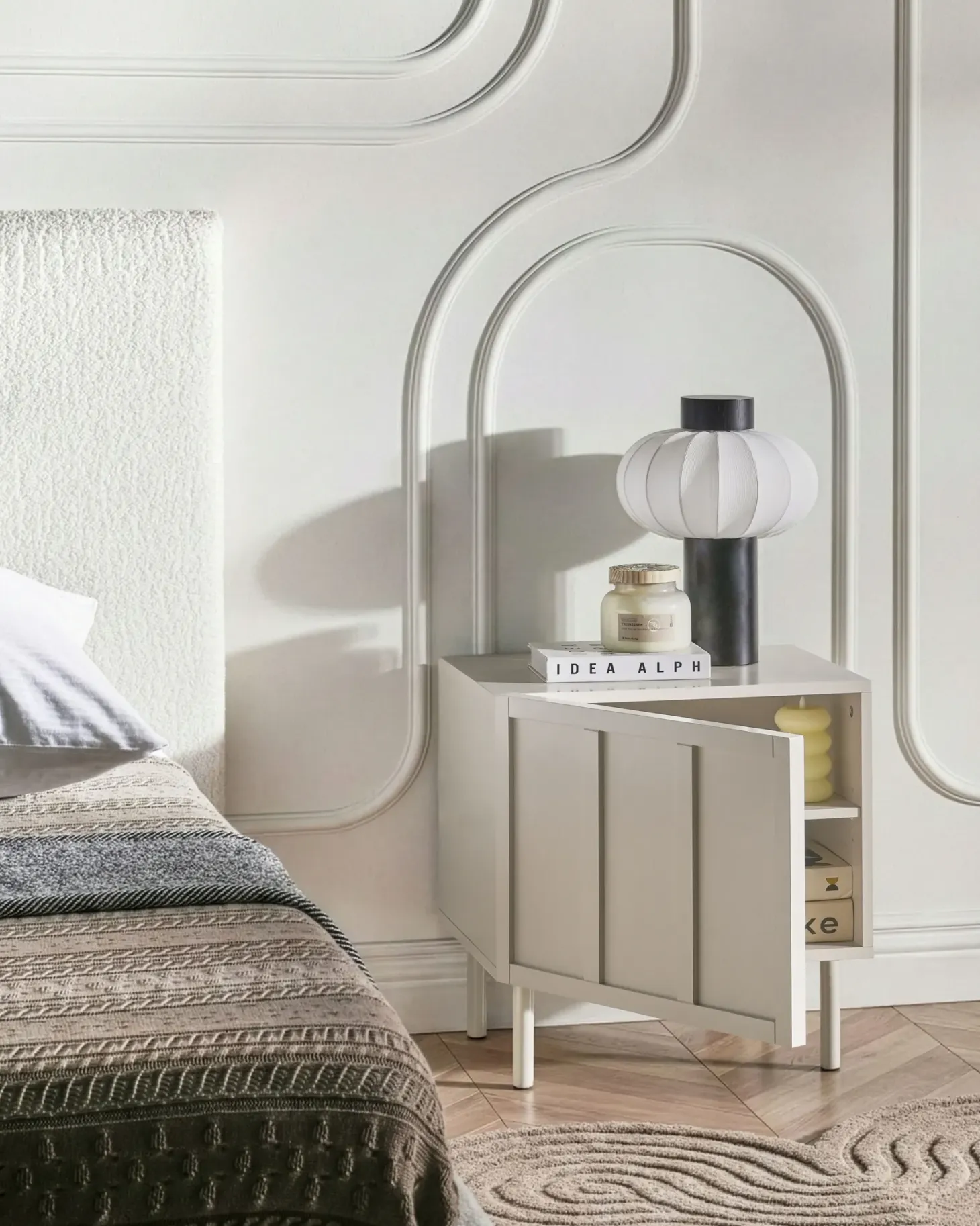 Natbord CLUNES Lys Beige