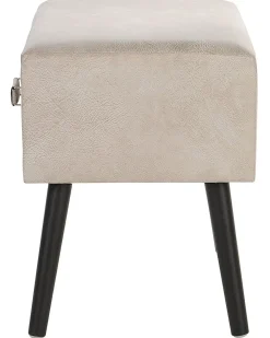 Natbord med 1 skuffe EUROSTAR Kunstlæder Beige