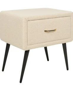 Natbord med 1 skuffe FLAYAT Boucle Beige