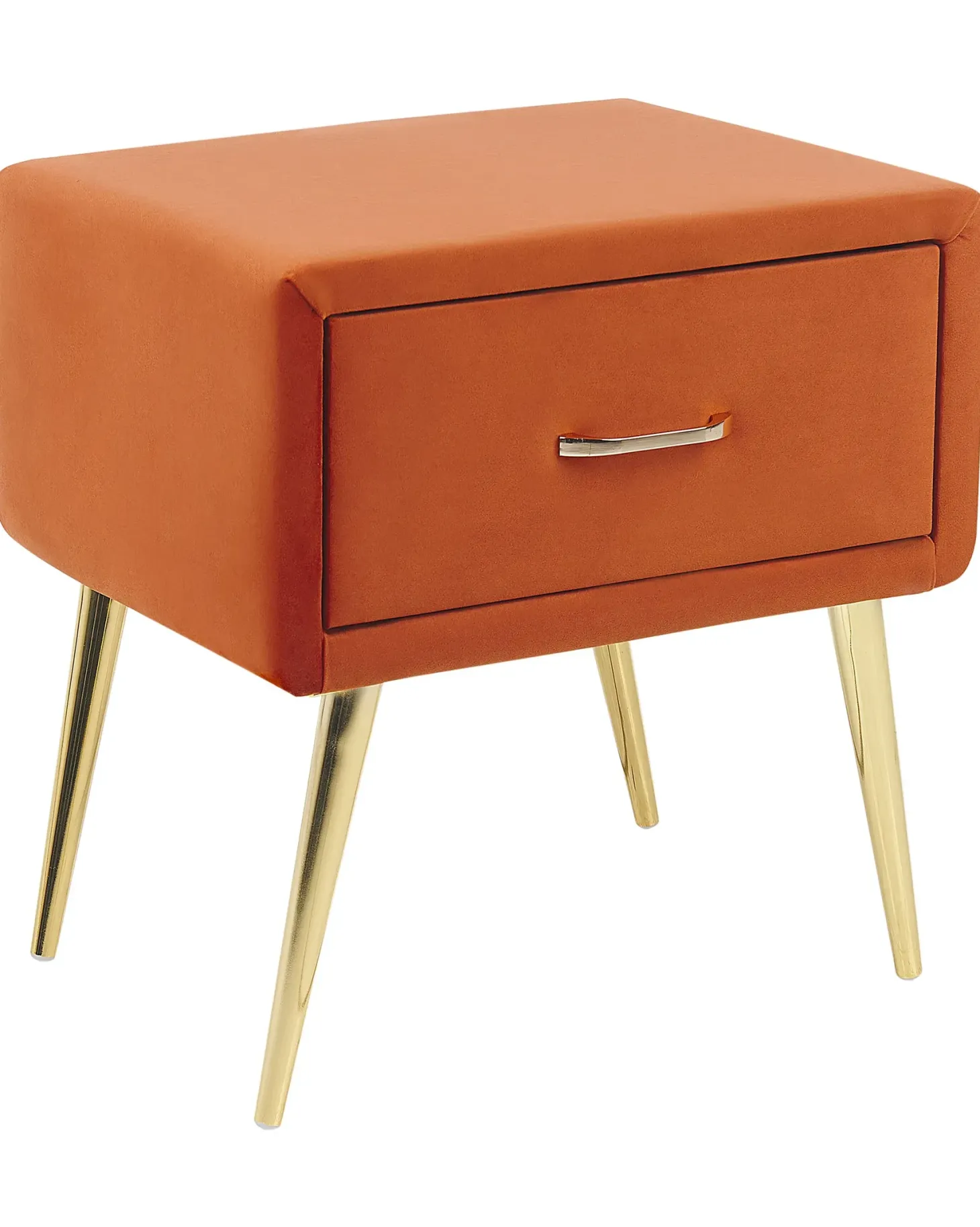 Natbord med 1 skuffe FLAYAT Velour Orange